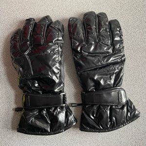 BART’s Black Wet Look Puffer Gloves Size XS/6.0